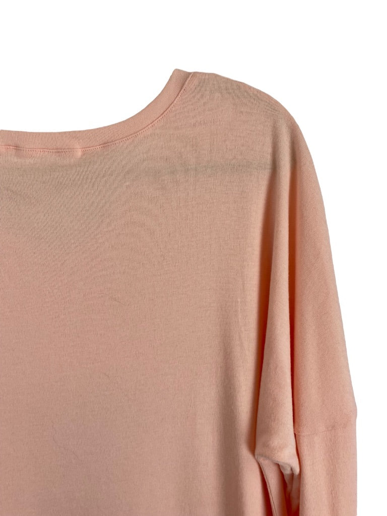 XXL Women's Pink Long Sleeve Tshirt Unbranded Modified Scoop Neck