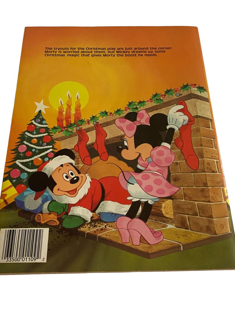 Vintage Mickey Mouse Christmas Fantasy Coloring Book Golden Holiday '87