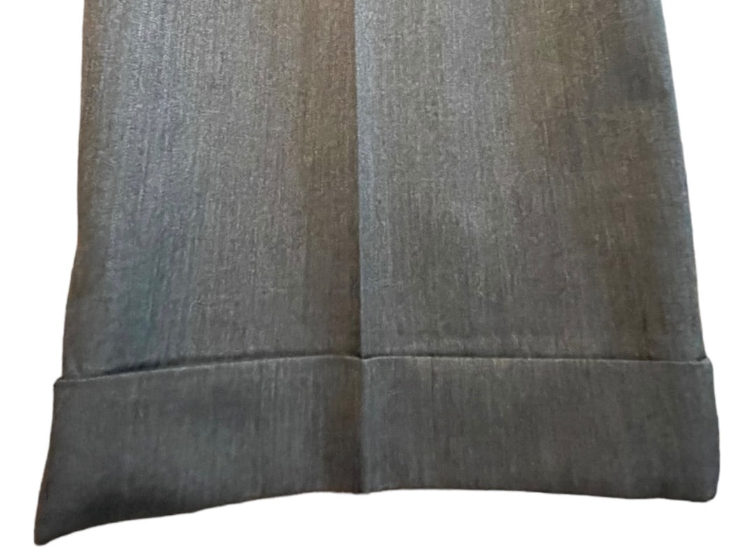Size 40R JB Britches Nordsrom Mens Cuffed Pleated Winston Dress Pants Worsted Wool Mid Gray Italy