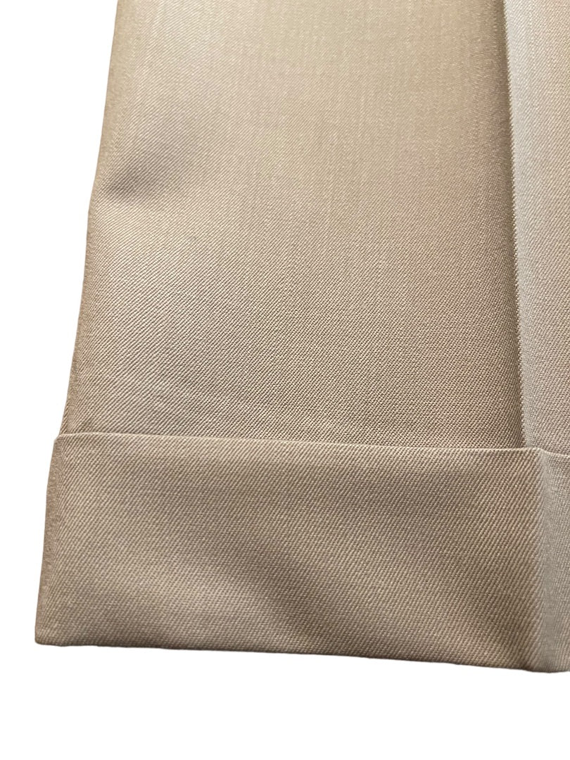 Size 40R JB Britches Nordsrom Mens Cuffed Pleated Winston Dress Pants Worsted Wool Tan Italy