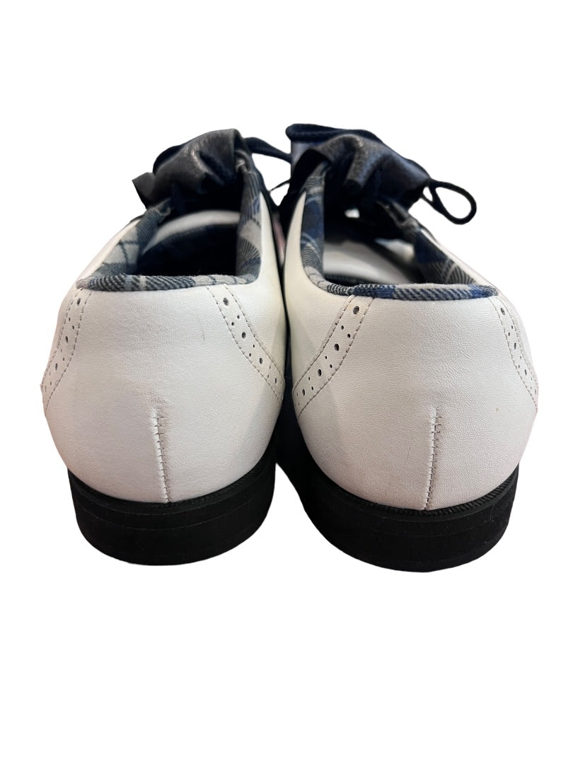 8.5W Women's Classic FootJoy Golf Shoes Lace Up Black White
