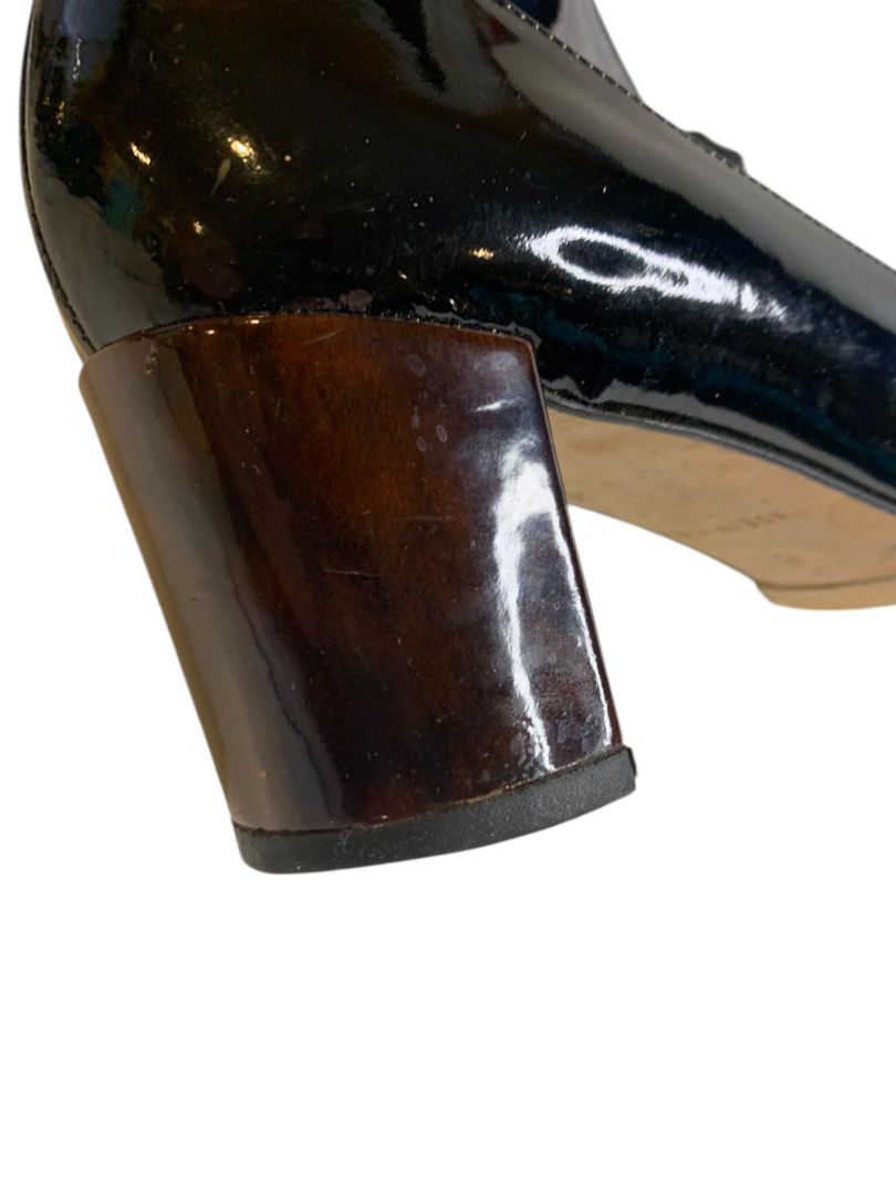 Size 9B Kate Spade Patent Bow 2.5 Inch Block Heel Pumps