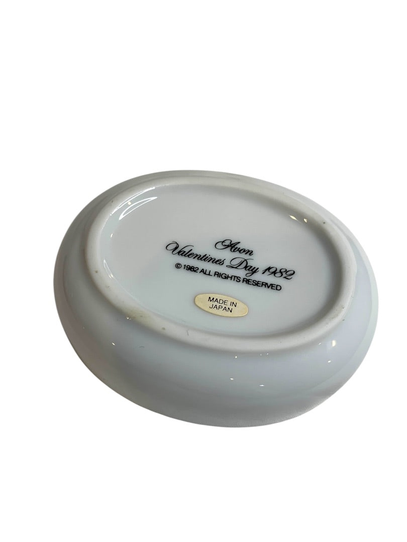 Avon 1982 Valentines Day Trinket Dish "A Token of My Love" Ceramic