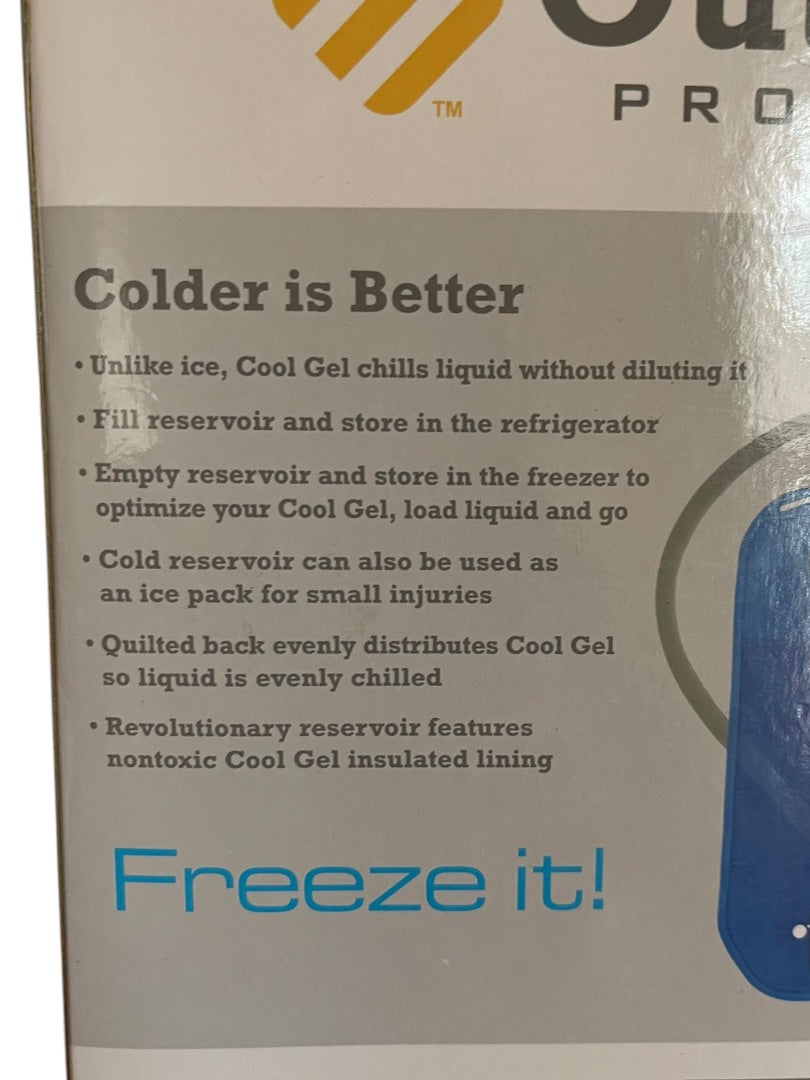 Outdoor Products Blue 2L Cool Gel Reservoir Bottle Quick Release Hose NEW