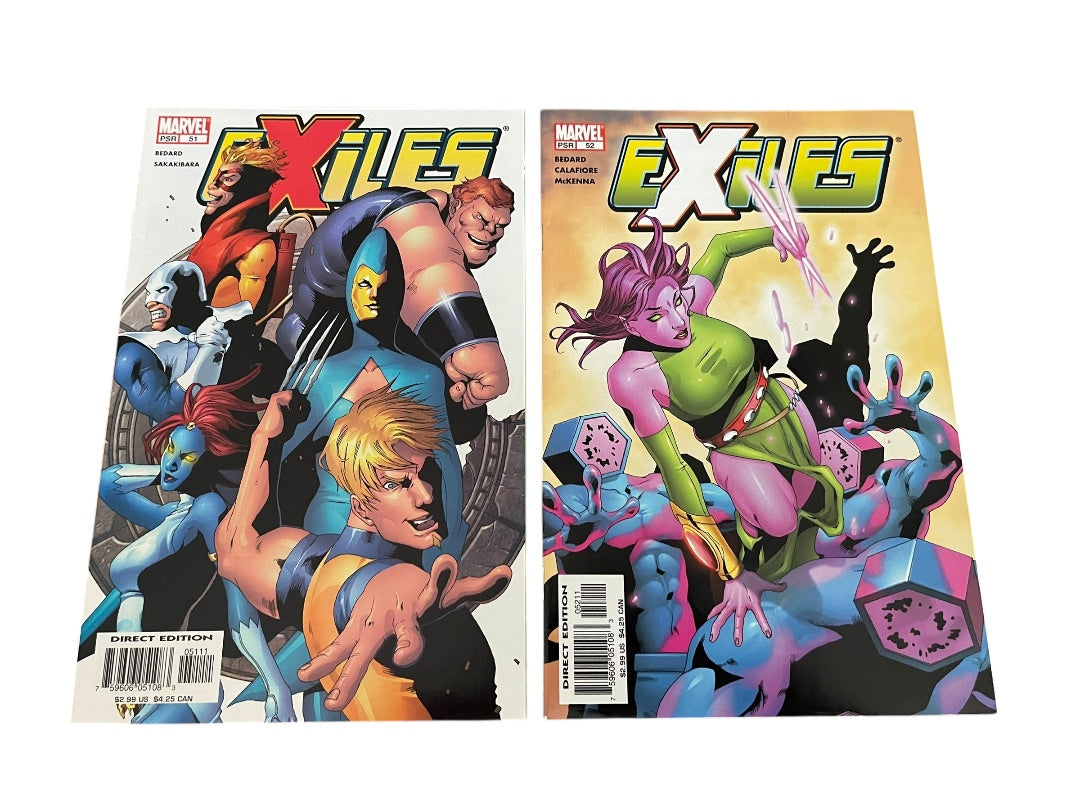 Marvel Exiles #47-54 Bedard Sakakibara Calafiore McKenna