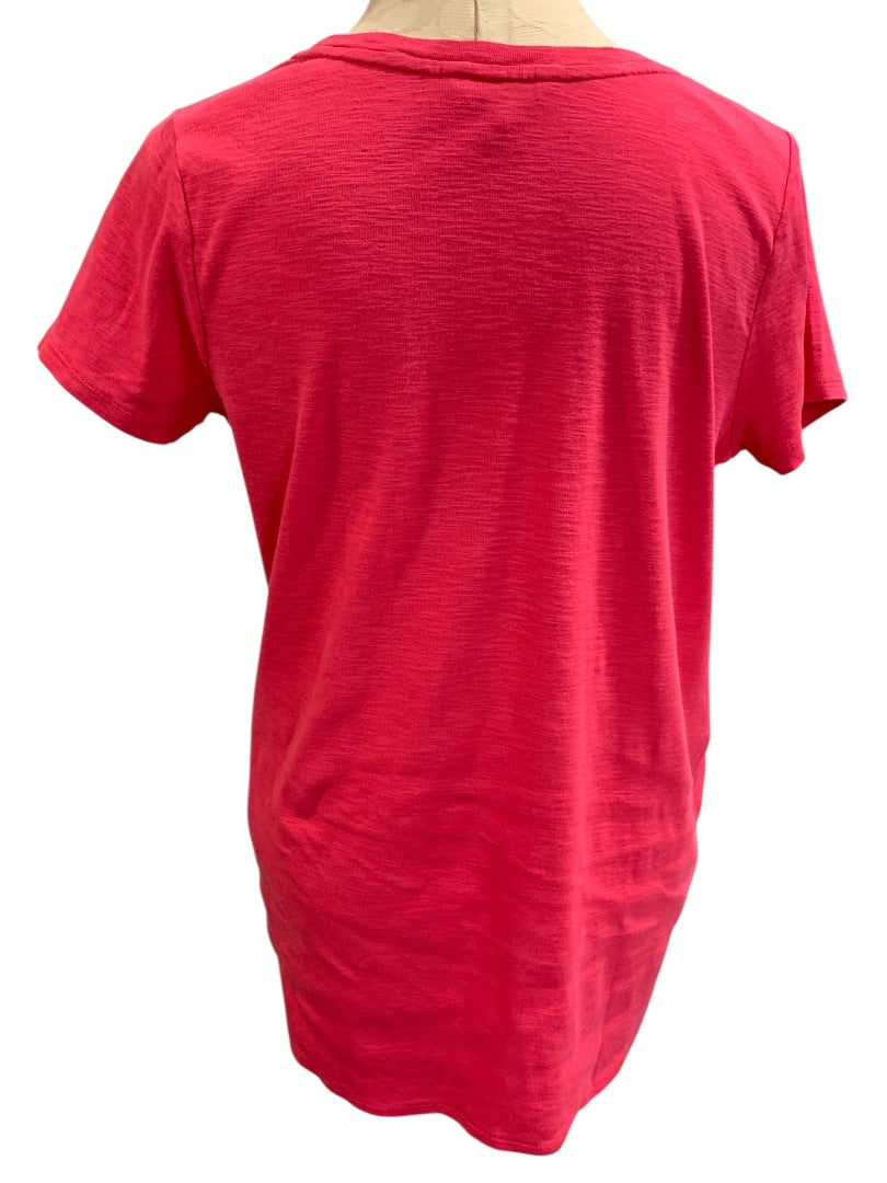 Medium Tommy Bahama Womens Hot Pink Tshirt Tunic Hi Lo Hem