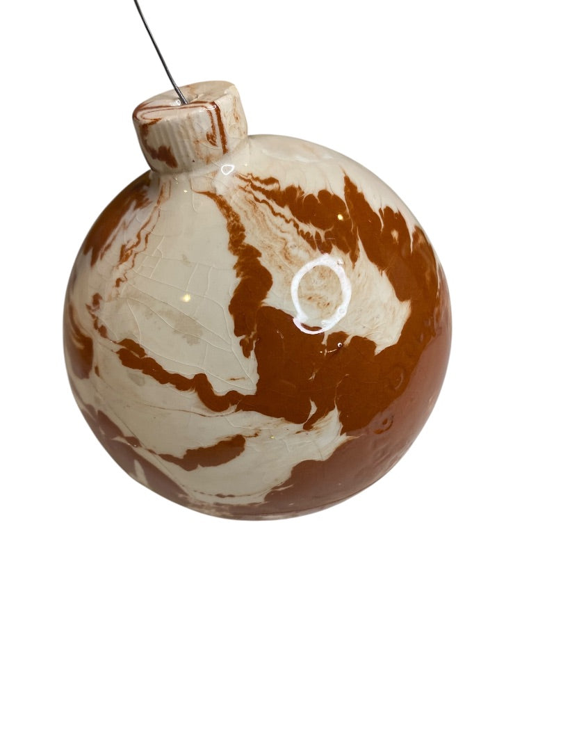 Vintage Clay Ornament Christmas Visions of Sugarplums 3 Inch Diameter