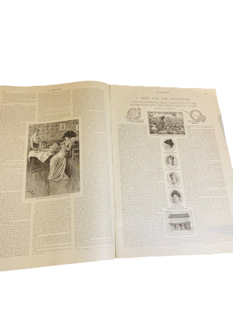 Antique The Delineator Magazine June 1910 Butterick Publishing