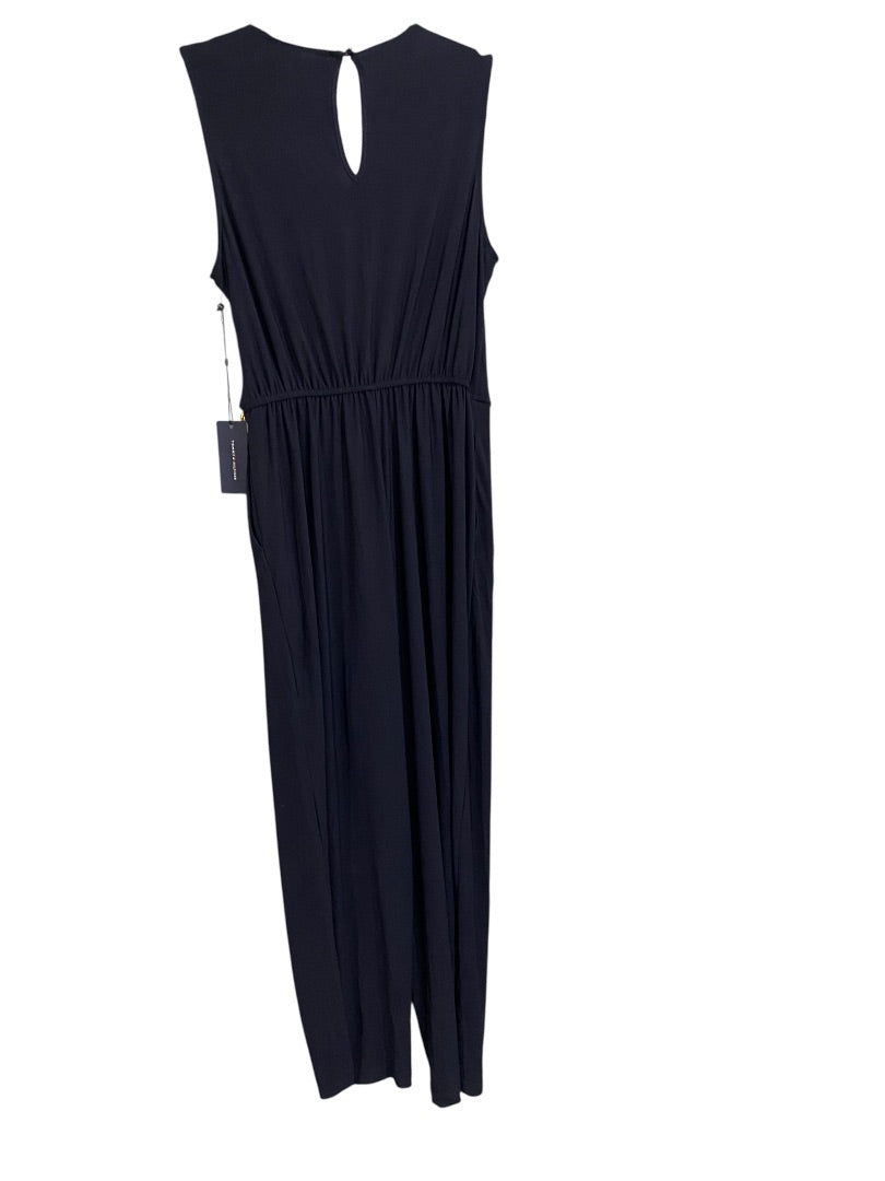 Size 4 Tommy Hilfiger New Navy Blue Sleeveless Womens Jumpsuit Pockets