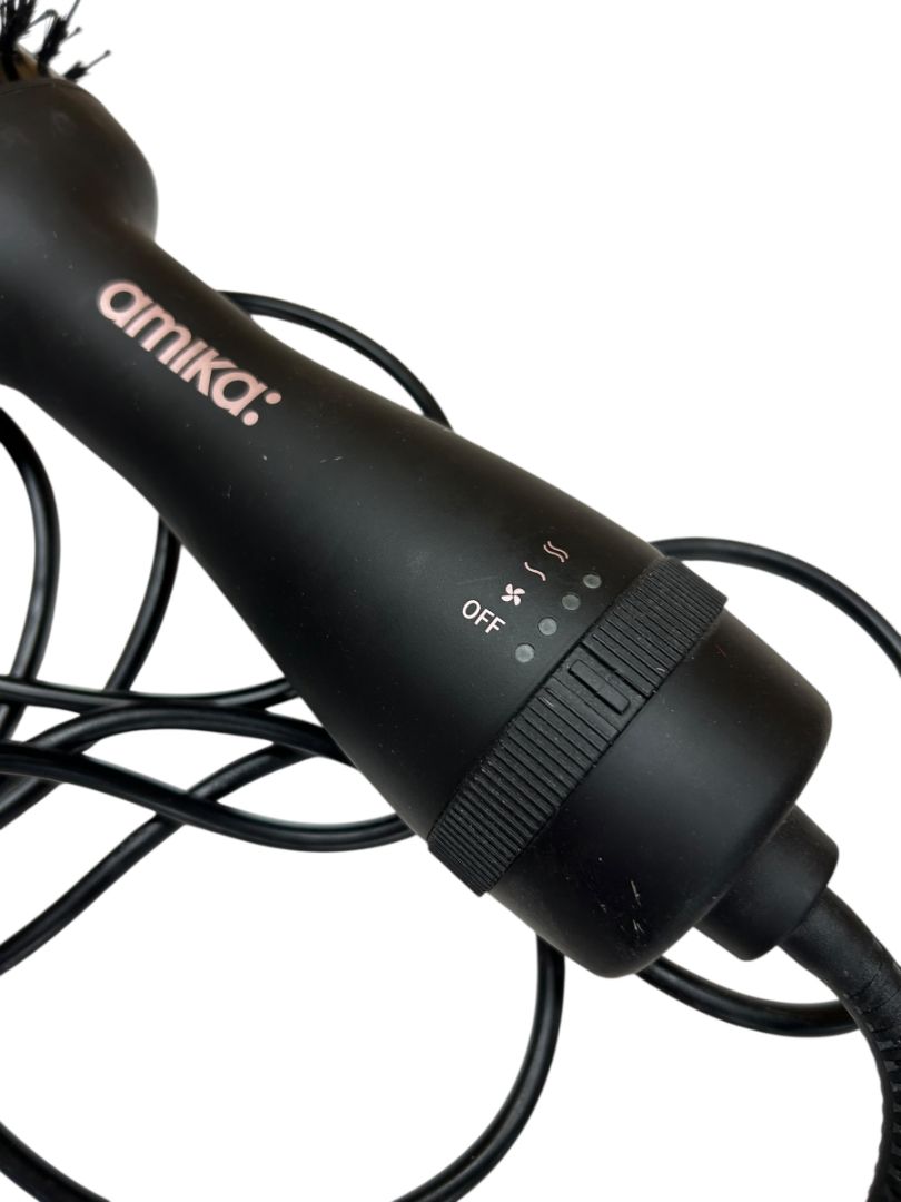 Amika Blow Dryer Brush 2-in-1 hair styling tool For customized blowout 2x SHINE