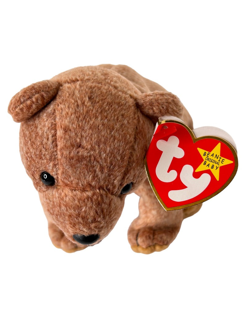 Ty Beanie Baby Original 1999 Pecan Bear Stuffed Animal Tags