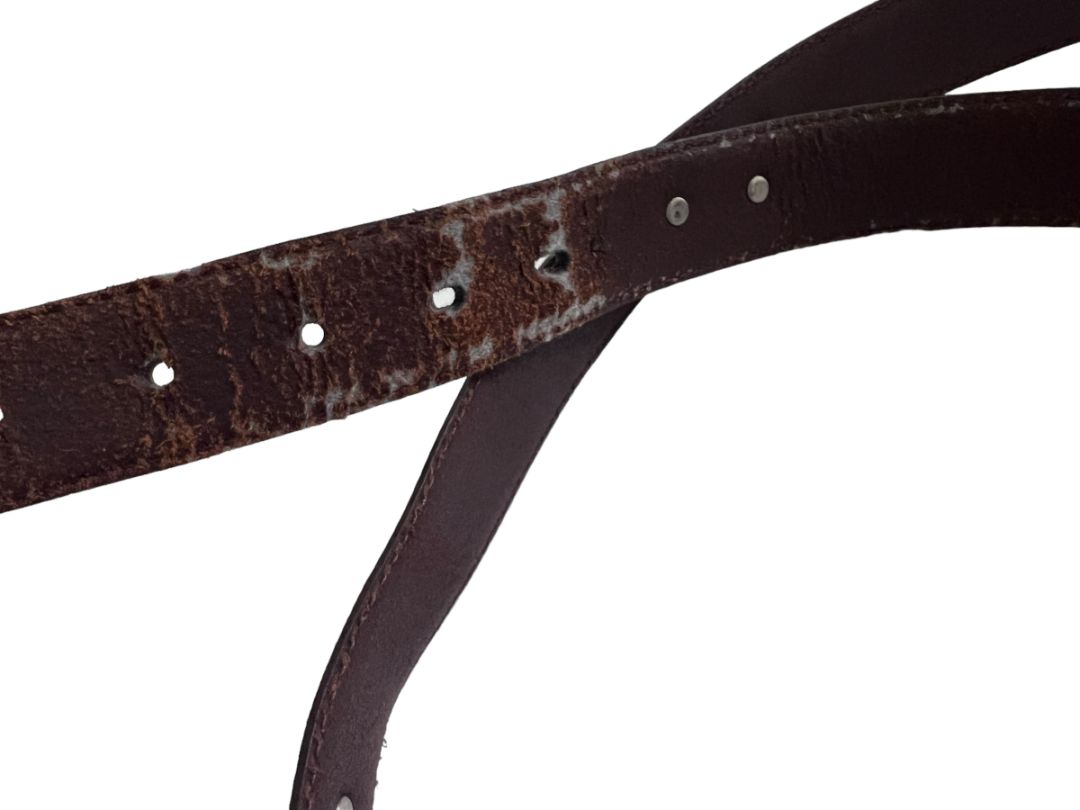 40 PGA Tour Brown Men's Medalion Golf Belt Leather