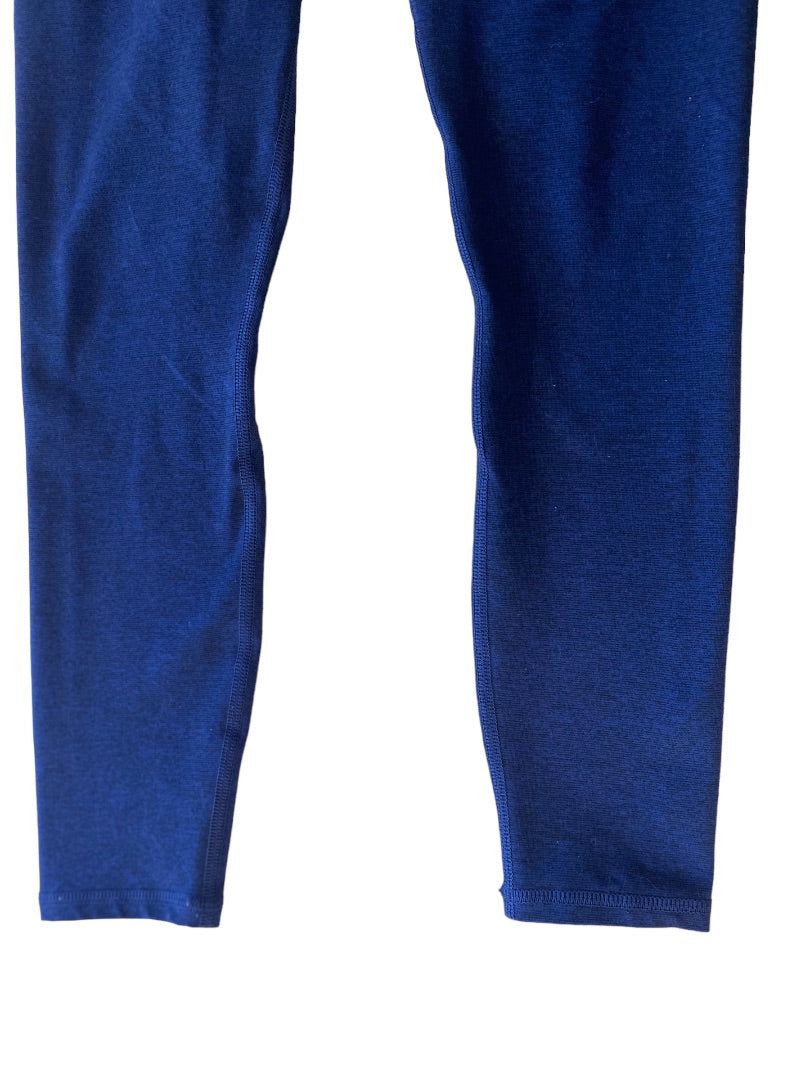 XS Womens Blue Black Leggings Athletic Wear 24" Inseam Crop Capri