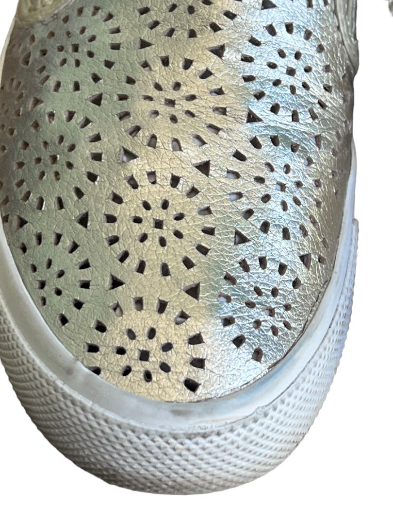 9.5 Sperry Gold Metallic Cut Out Slip-On Sneakers Shoes