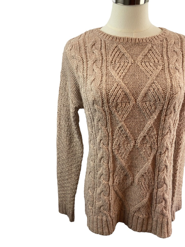 XS The Limited Women's Pink Marled Knit Sweater Pullover Wool Blend