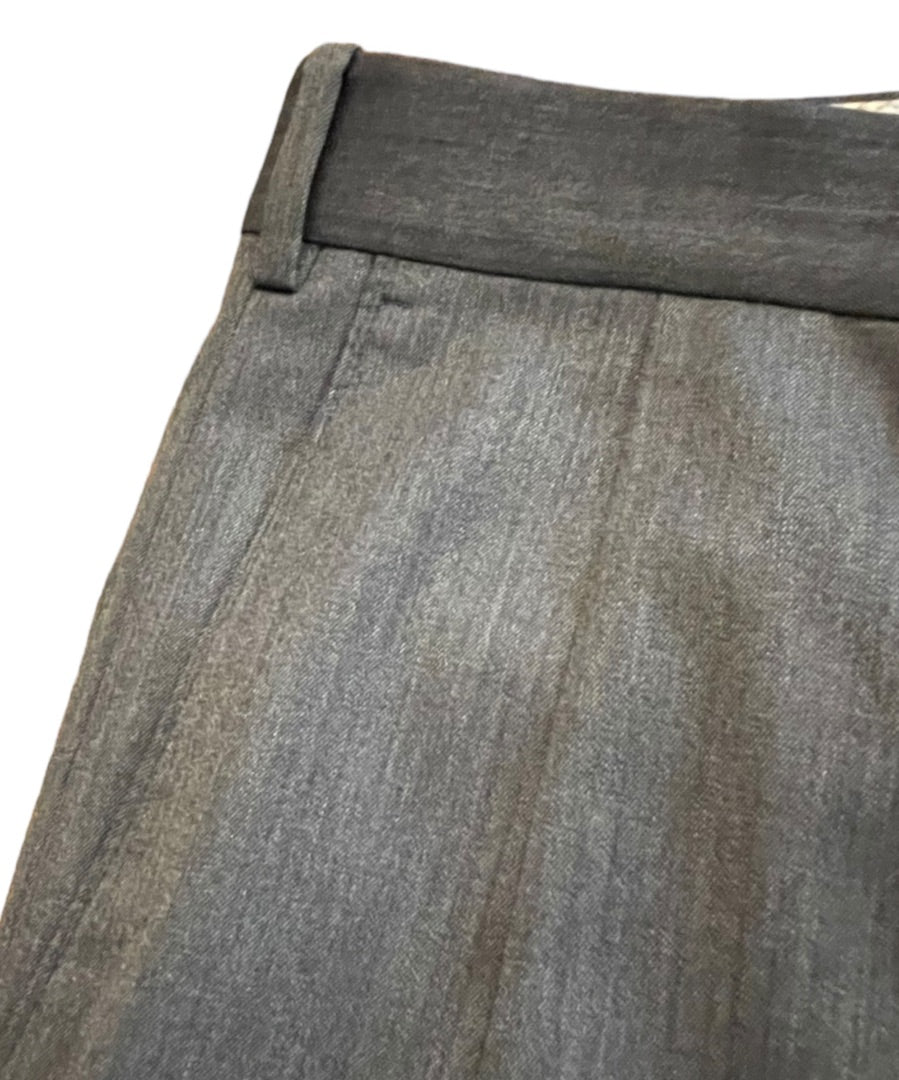 Size 40R JB Britches Nordsrom Mens Cuffed Pleated Winston Dress Pants Worsted Wool Mid Gray Italy