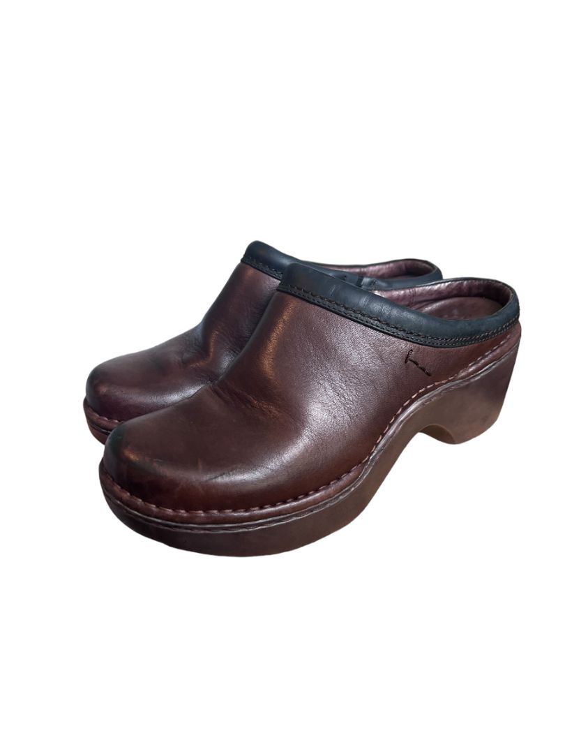 6.5 Ariat Sport Mule 20862 Brown Leather Clogs Slip On