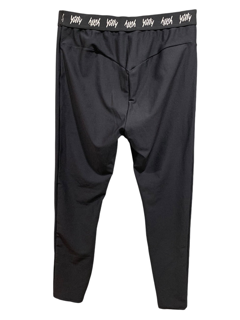 XL Yuti Womens Black Leggings Ankle Length 29 Inch Inseam