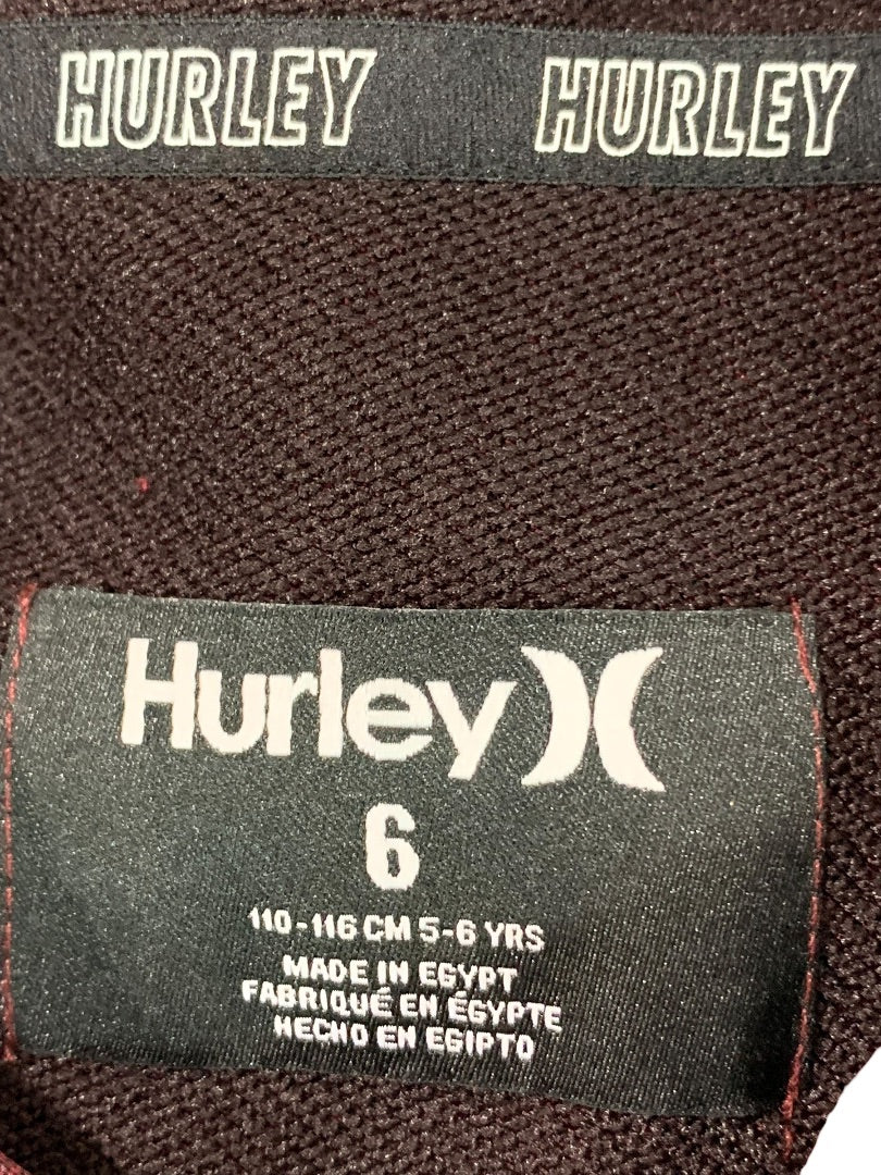 Size 6 Hurley Boys Youth New Pullover Activewear Hoodie H2O -Dri