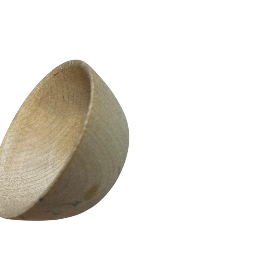 Turned Wooden Miniature Dollhouse Bowl 2.25 Inch Diameter