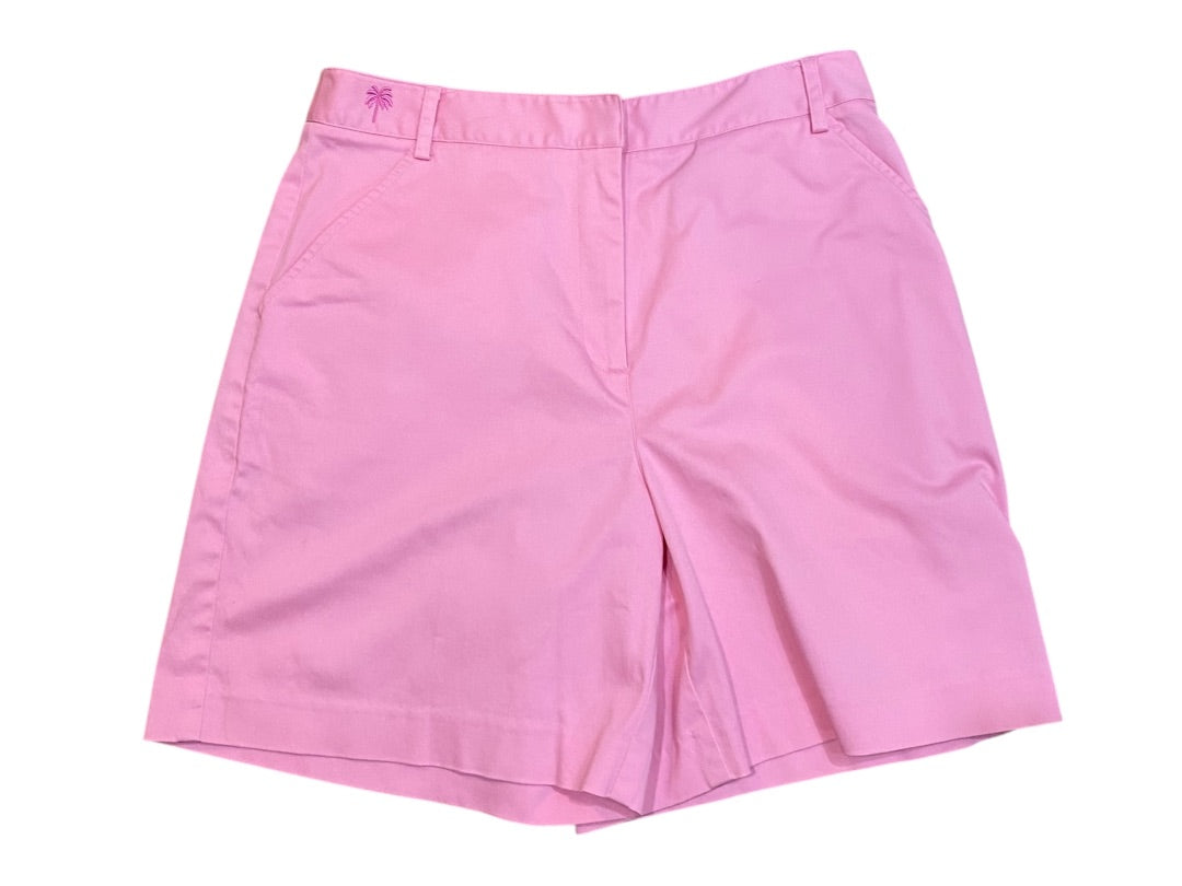 Size 8 Lilly Pulitzer Womens Pink Chino Shorts Coolmax Blend