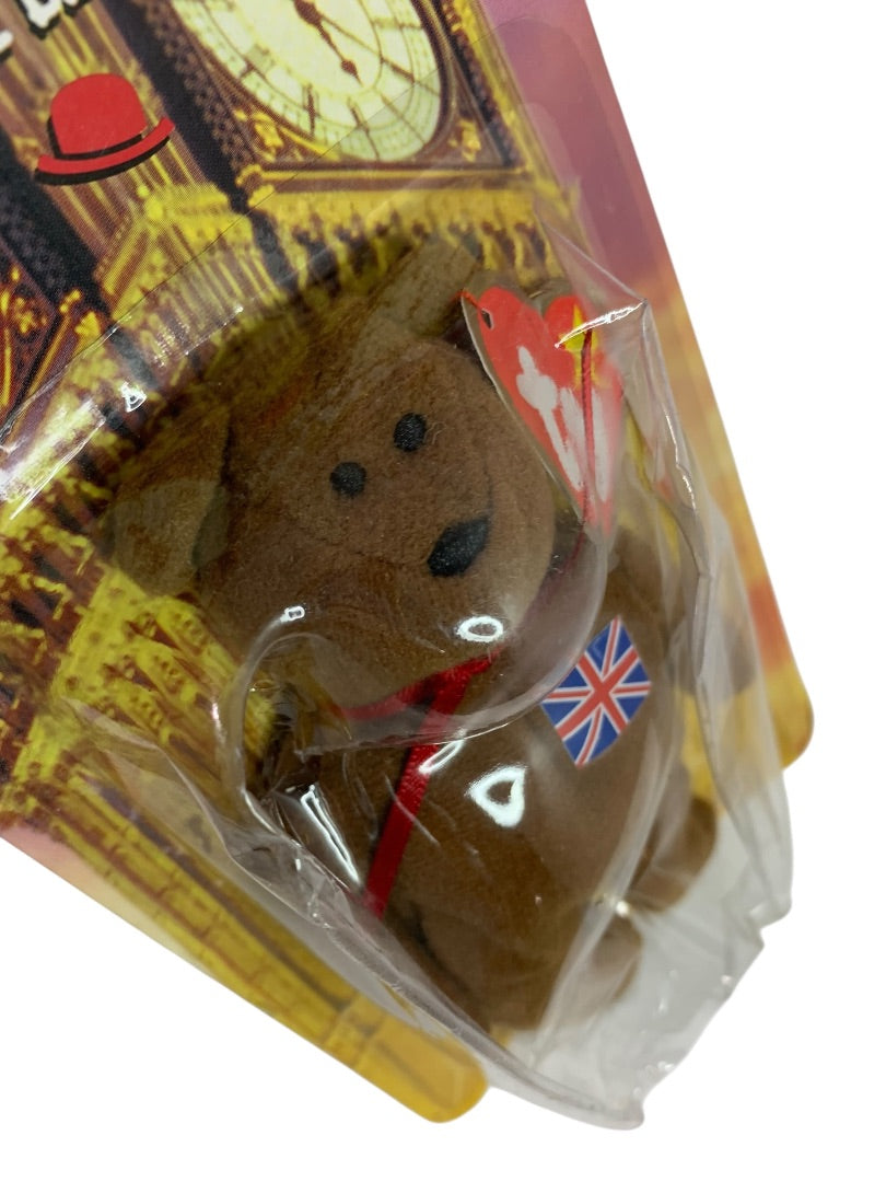 1999 McDonalds Brittania The Bear Ty Beanie 5.5" with Package