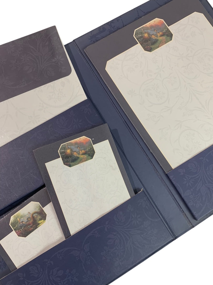 Thomas Kinkade Glorious Moments Stationery Portfolio Notepaper Envelopes Notelets