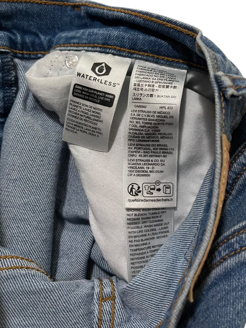 Size 25 Levi Strauss & Co Wedgie Straight Denim Womens Jeans Buttonfly
