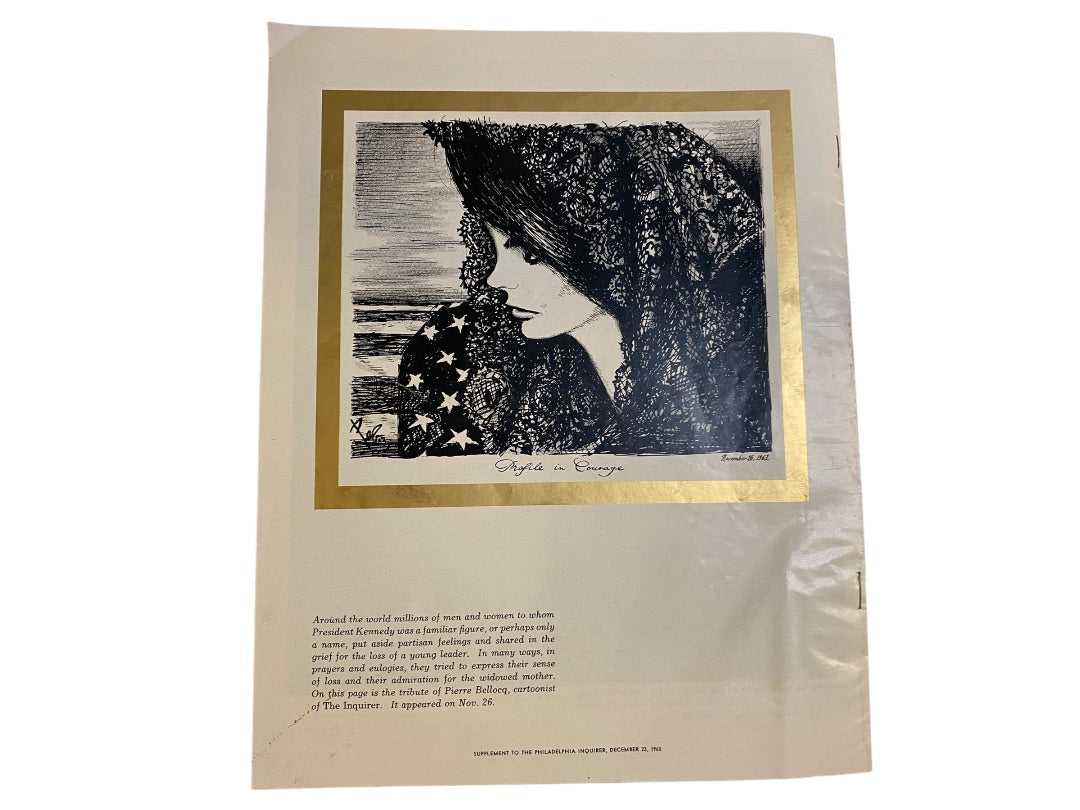 Philadelphia Inquirer 1963 Pictorial Tribute JFK Jacqueline Kennedy