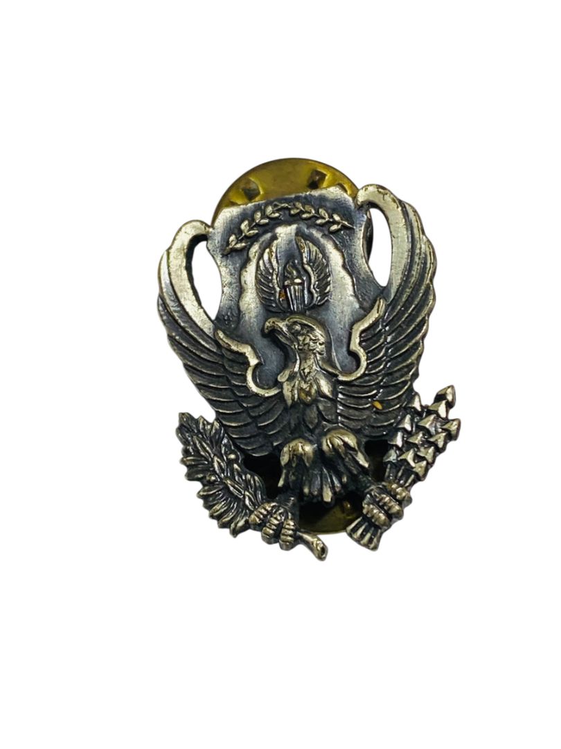 Vintage US Air Force ROTC Eagle Badge Pin 1" Silvertone