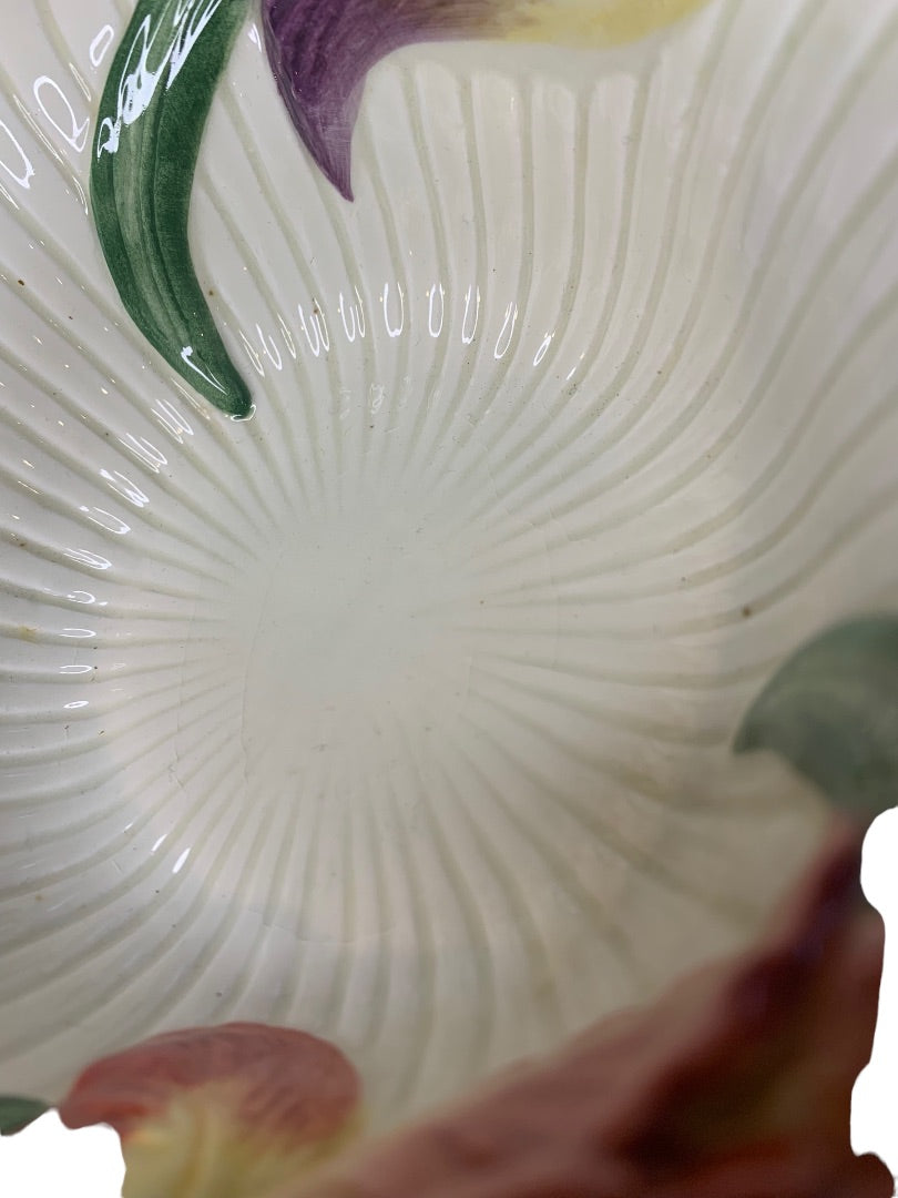 Fitz and Floyd Classic Venezia Flora Candy Mint Nut Bowl 7" Diameter