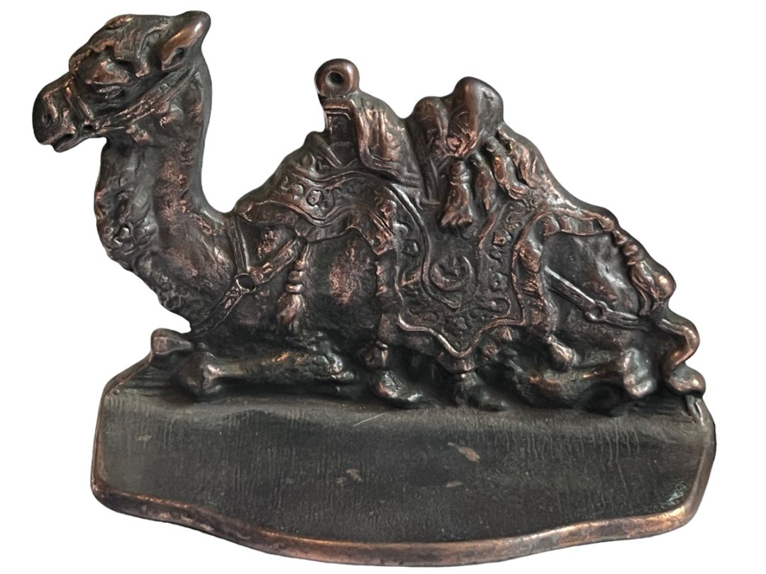 Egyptain Camels Copper Color Iron Camel Bookend The Conn Foundry