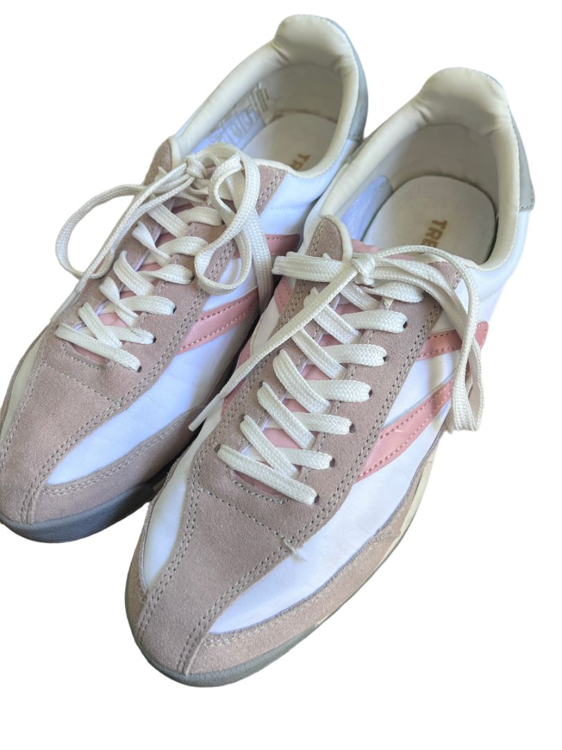 9 TRETORN Women's Rawlins Retro Sneaker Shoes Blush White