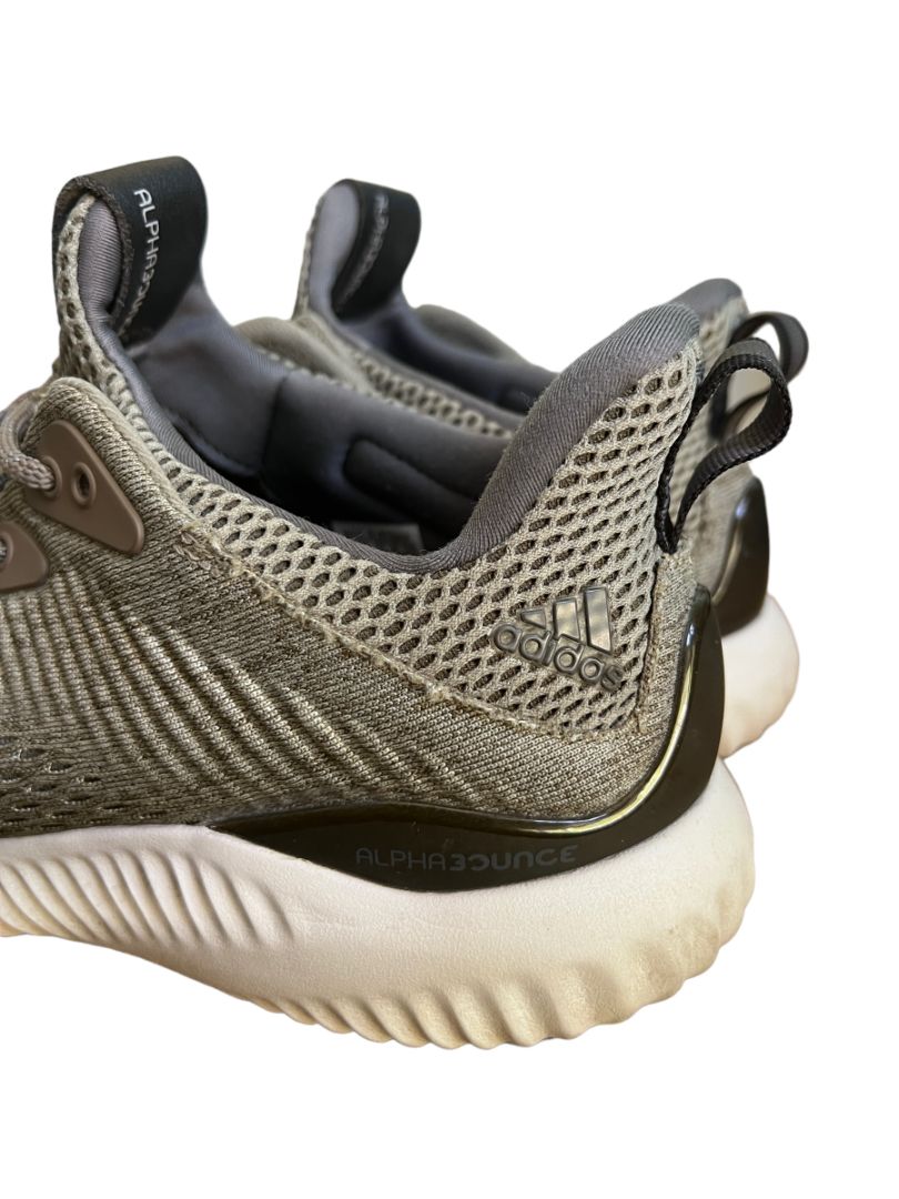 Size 8 Adidas Womens Alphabounce Sneakers Green Running Shoes BW1191