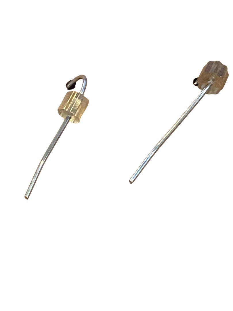 Chandelier Beads Moons Dangle Pierced Earrings