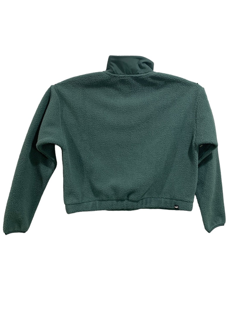 XS Puma Womens Power New Green Gables 1/2 Zip Fleece Jacket 845853