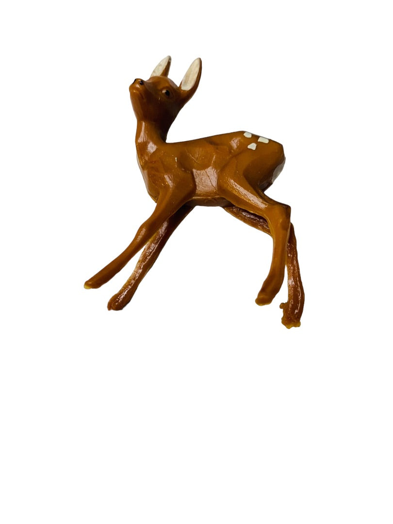 Midcentury Holiday Christmas Decor Santa Mouse Trees Plastic Deer Kitshy Craft