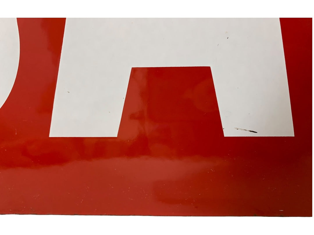 Vintage Porcelain on Metal Sign "Gate 9" 35.5 x 12 Inch Heavy Gauge