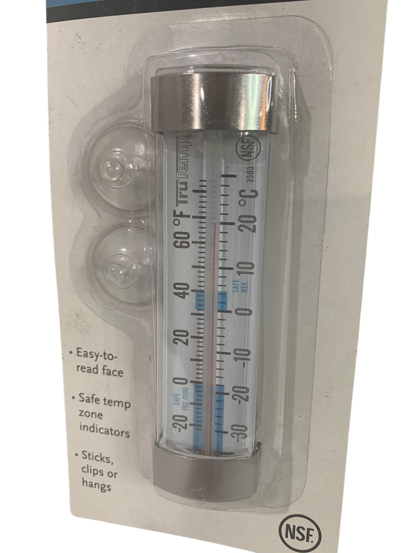 Taylor Refrigerator Freezer Thermometer Analog 3503-21 Stick Clip Hang