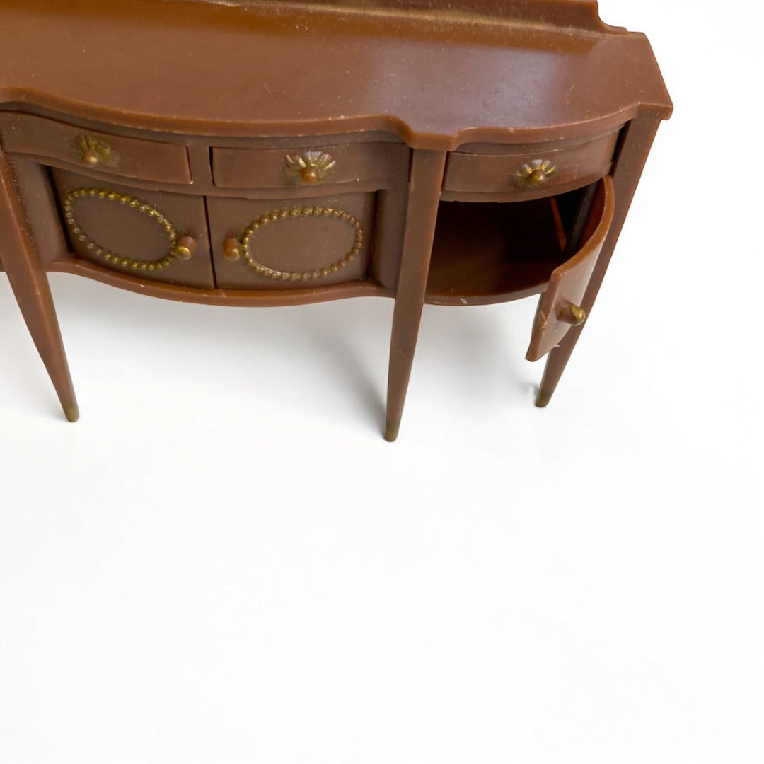 1960s Marx Any Room Dollhouse Miniature Furniture 1:18 Buffet Sideboard