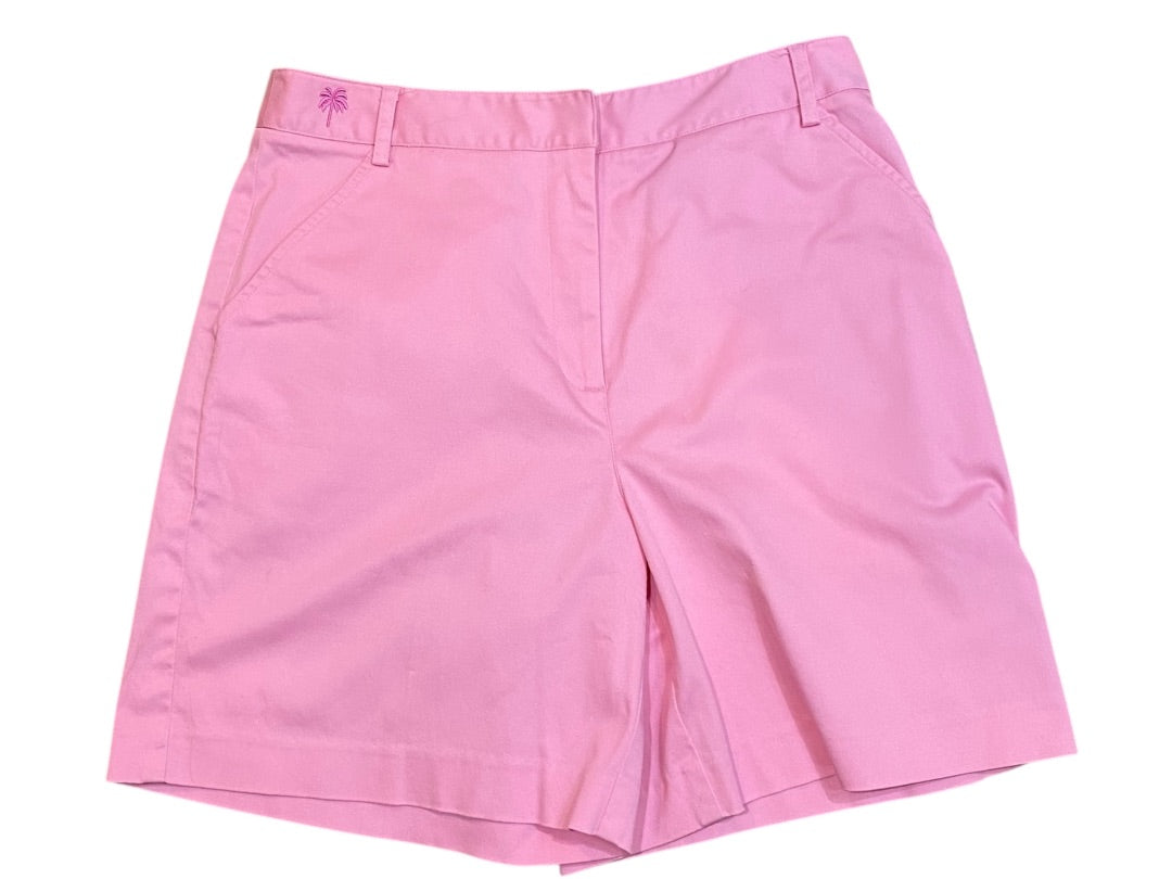 Size 8 Lilly Pulitzer Womens Pink Chino Shorts Coolmax Blend