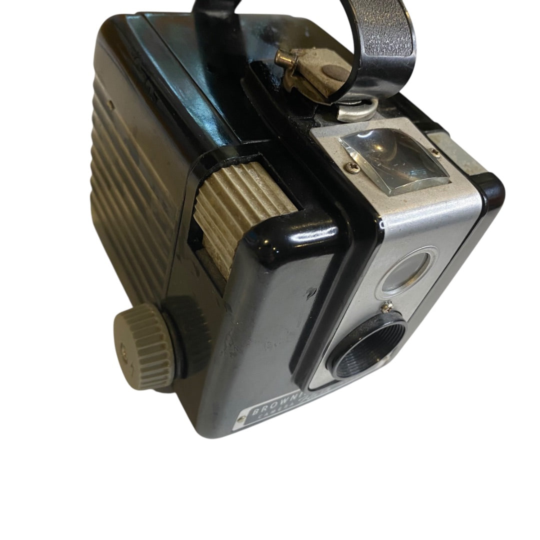 Vintage Kodak Brownie Hawkeye Box Camera Flash Model Untested As Is
