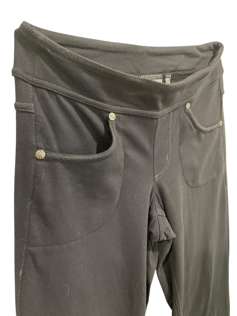 XXS Athleta Womens Black Pull On Pants Flare Leg Leggings
