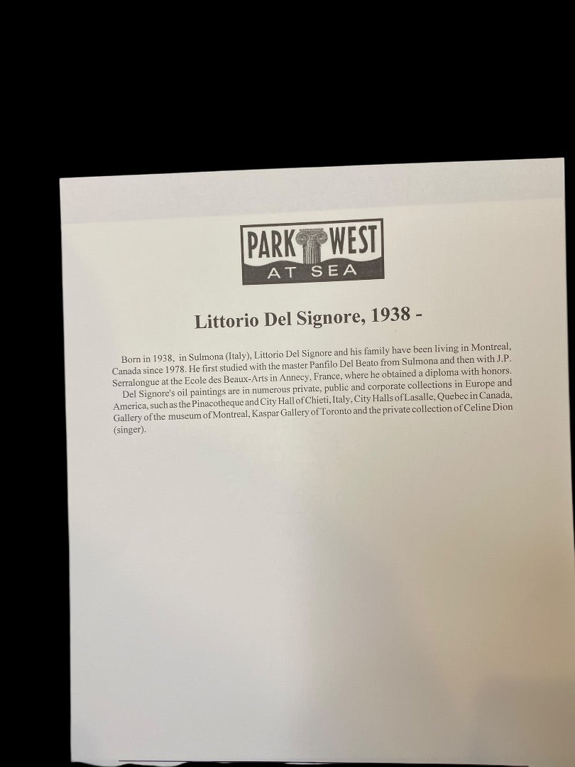 Littorio Del Signore La Porta St. Louis Quebec Seriolithograph & COA Numbered 1998