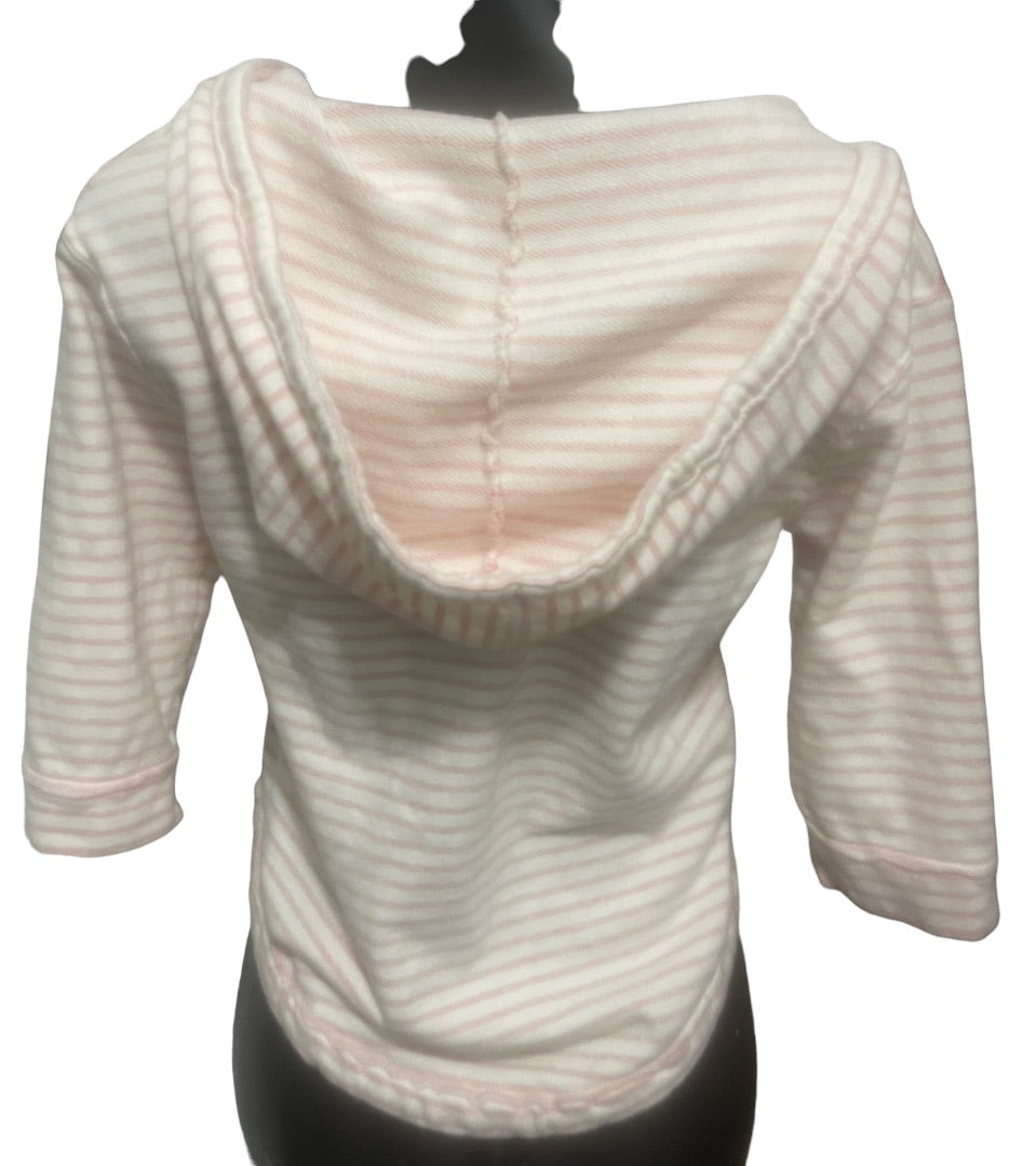 XS Aerie Women's Pull Over Short Sleeve Hoodie V-Neck Crop