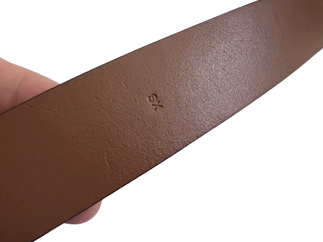 XS J. Crew Leather Leopard Print Horsehair Women’s Belt Style 20666 Brown & Black