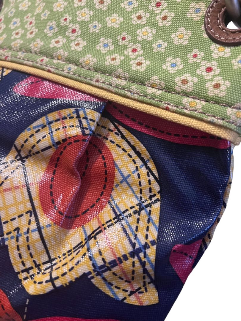 Fossil Coated Canvas Floral Crossbody Shoulder Bag Boho