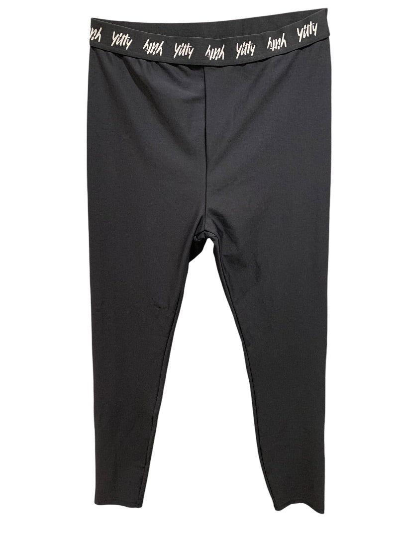 XL Yuti Womens Black Leggings Ankle Length 29 Inch Inseam