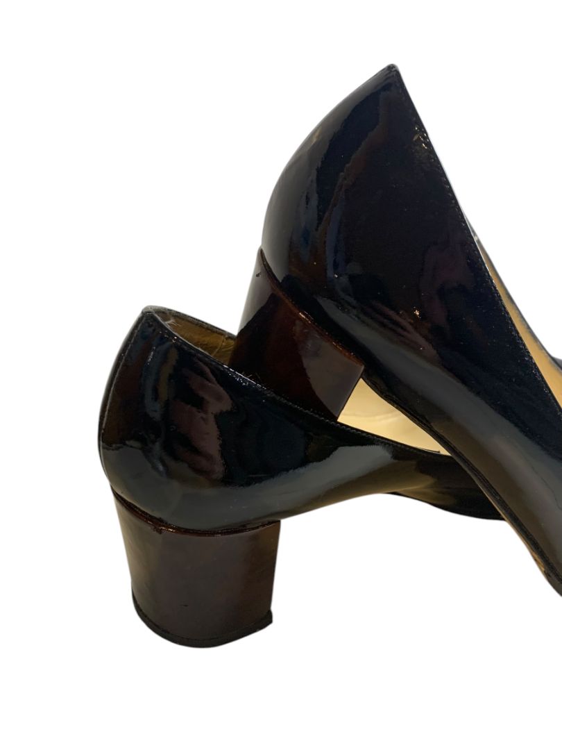 Size 9B Kate Spade Patent Bow 2.5 Inch Block Heel Pumps