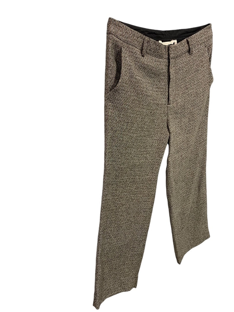 14P Soft Surroundings Womens Petite Brown Tweed Dress Pants